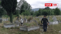 Samsun Büyükşehir Belediyesi mezarlıkları temizliyor
