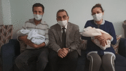 Başkan Demirtaş, Yavuz Ailesinin ikiz bebek mutluluğuna ortak oldu