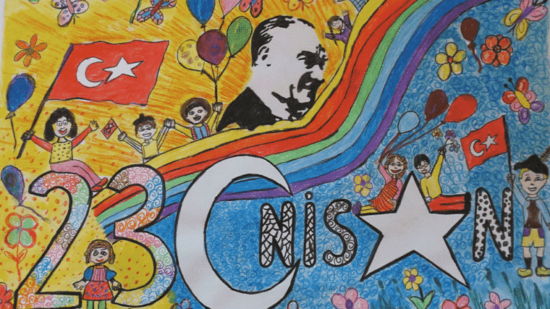 “23 Nisan ve Atatürk”ü sanatla anlattılar