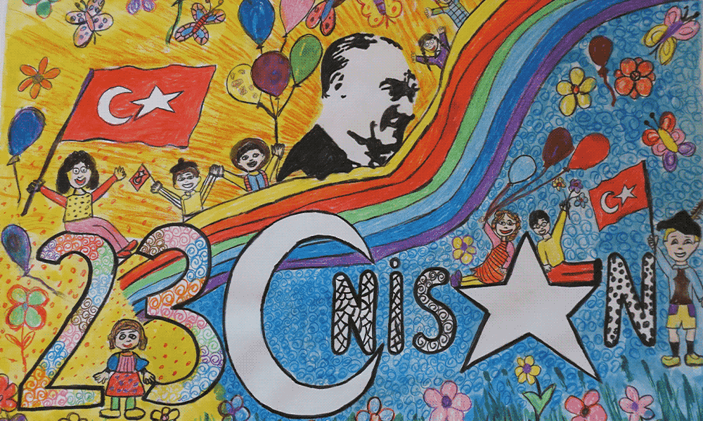 “23 Nisan ve Atatürk”ü sanatla anlattılar