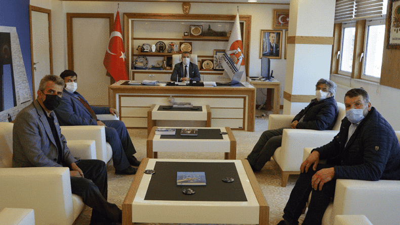 Havza Belediye Başkanı Özdemir’e Muhtarlardan Ziyaret