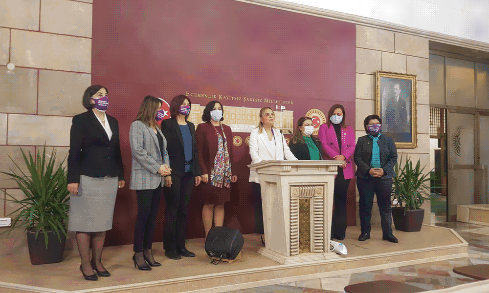 Samsun Milletvekili Neslihan Hancıoğlu, TBMM’de basın açıklamasında bulundu