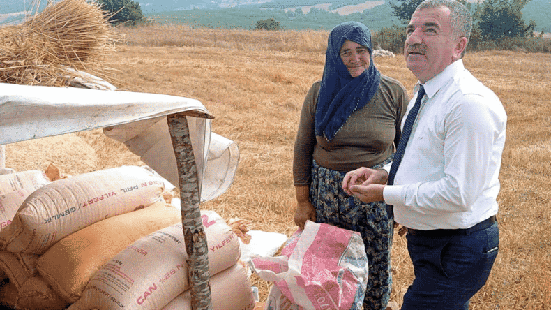 Havza Belediye Başkanı Özdemir’den harman ziyareti