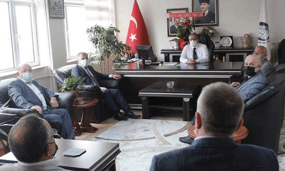 Havza Belediye Başkanı ve Meclis Üyelerinden Kaymakam Nayman’a ziyaret