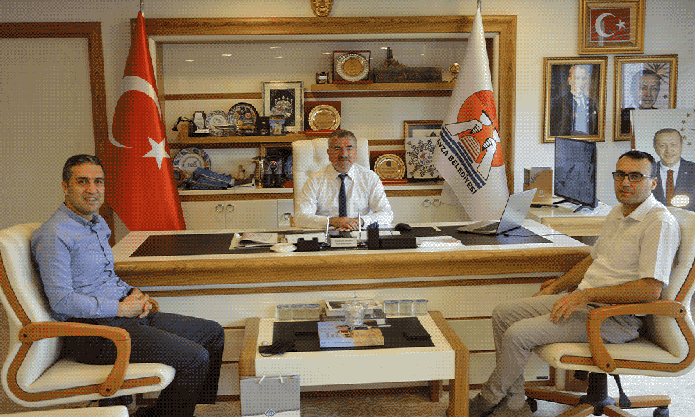 OKA Genel Sekreteri Şahin’den Havza Belediye Başkanı Özdemir ziyaret