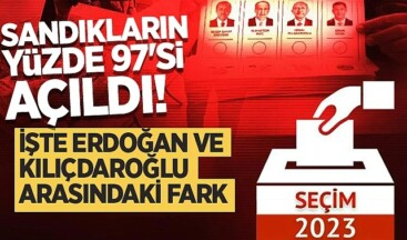 Sandıkların yüzde 97’si açıldı! İşte Erdoğan ve Kılıçdaroğlu arasındaki fark