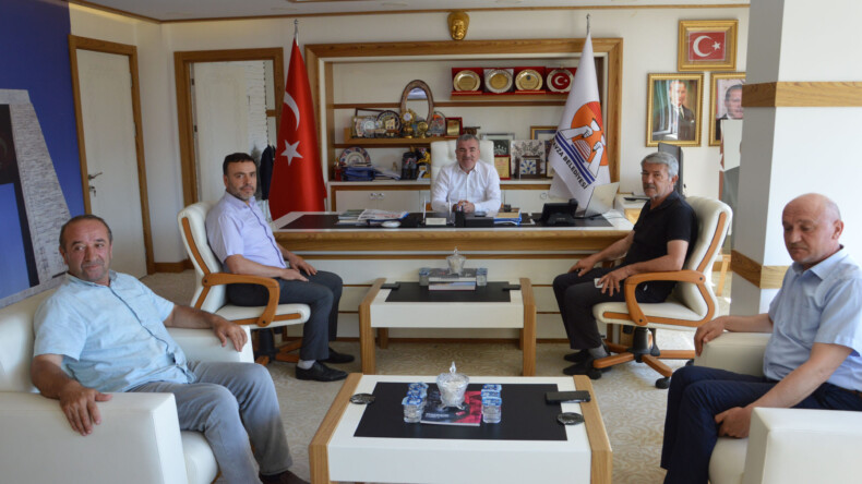 Havza Belediye Başkanı Özdemir’e Havza Ziraat Odası yönetiminden ziyaret