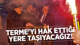 AK Parti Terme Belediye Başkan adayı Şenol Kul’a coşkulu karşılama